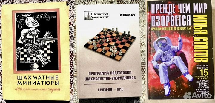 Головоломки, книги по шахматам, школьные пособия