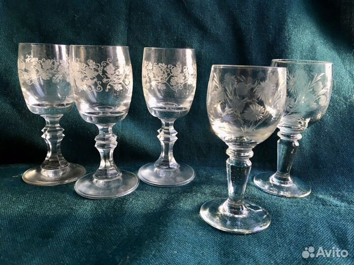 Фужеры рюмки хрустальные СССР