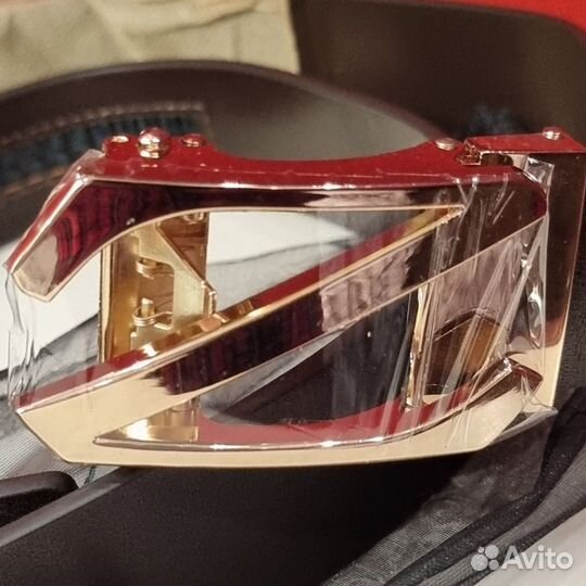 Ремень мужской натуральная кожа Z, 125см