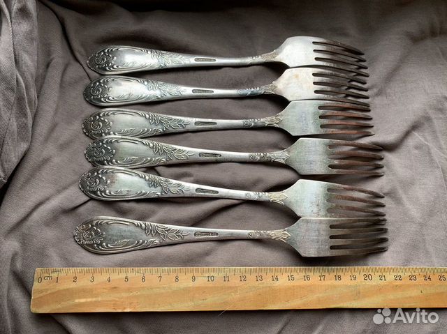 Вилки СССР, мельхиор со знаком качества