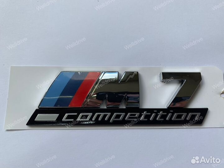 Шильдик M7 Competition BMW 7 E65 E66 хром