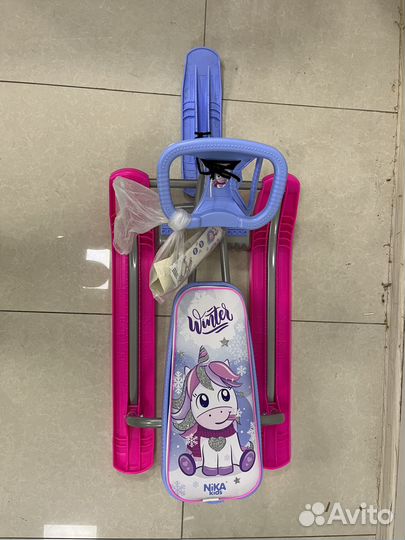 Детский снегокат Тимка спорт С единорогом