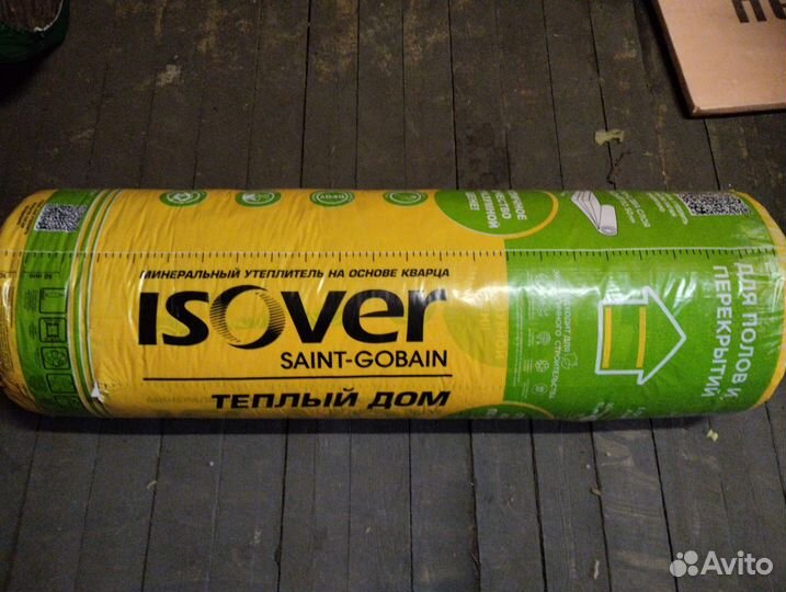 Утеплитель изовер теплый дом, 2 слоя по 50мм 10 м2
