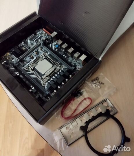 Комплект материнская плата X99 проц 2680v4 + 16гб