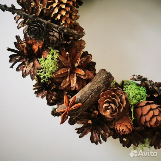 Новогодний венок рождественский в ассортименте