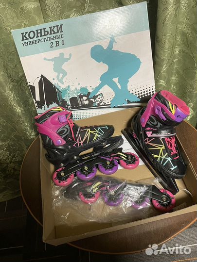 Роликовые коньки 2 в 1