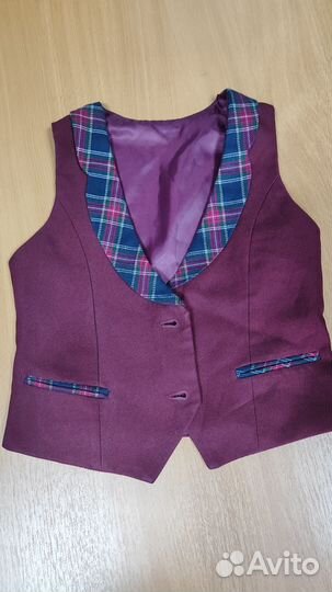 Жилетка для девочки школьная 122-128