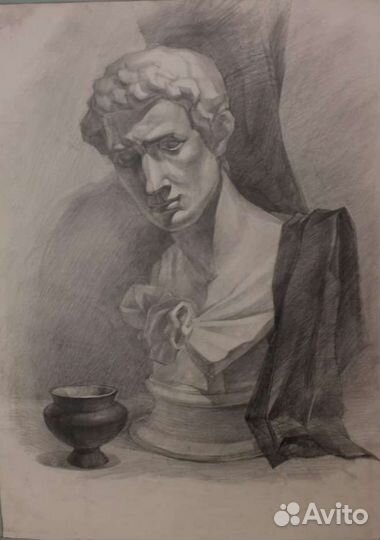 Картины/Натюрморт/карандаш,уголь,сепия,сангина