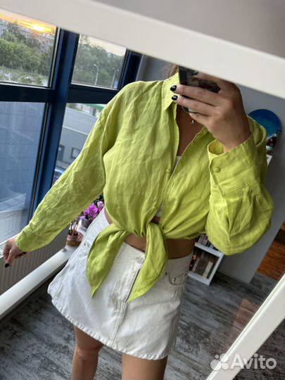 Рубашка женская лен Lime