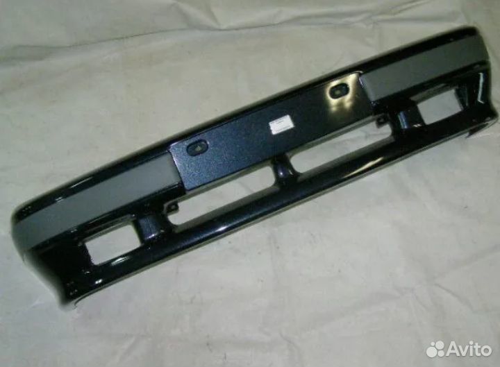 Бампер 2114 чёрный, графитовый металлик