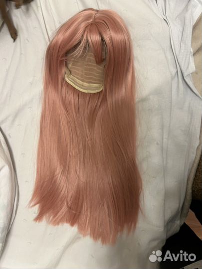 Розовый парик для косплея 65 см