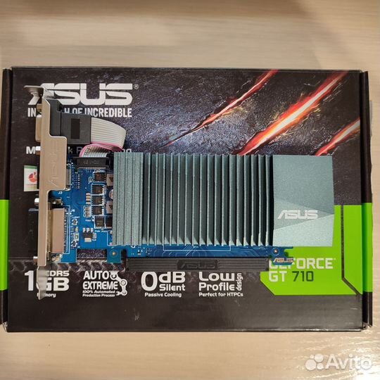 Видеокарта Asus GeForce GT 710 1 Gb