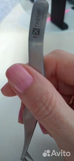 Пинцет для ресниц новый