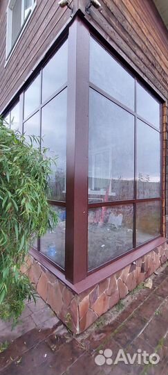 Остеклить крыльцо веранду дом баню