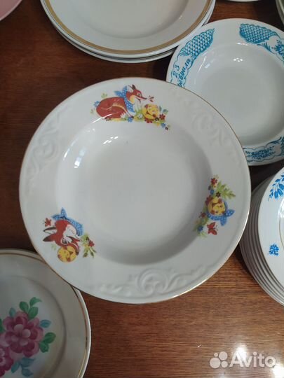 Набор тарелок фарфор СССР