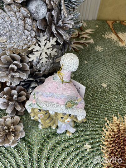 Новогодние фигурки «тигрята в шапке»