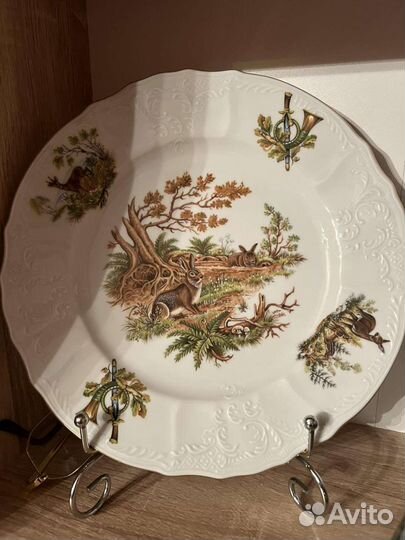Столовый сервиз. охота. фарфор. чехия отложено