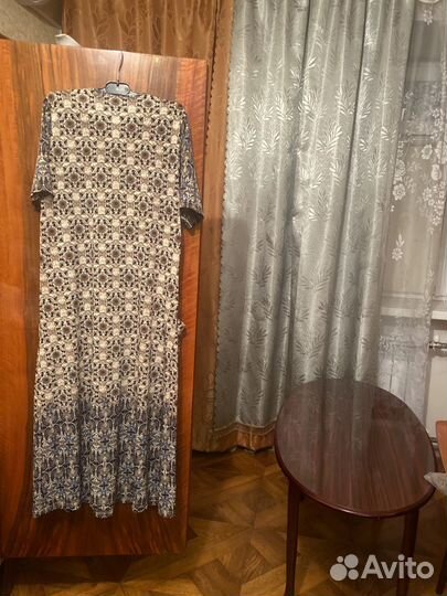 Платье женское летнее с карманами, размер 50