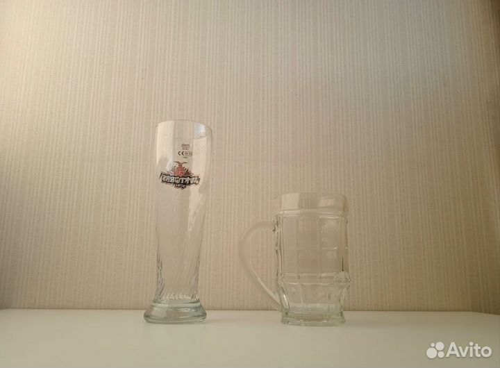 Бокал и кружка для пива 0,5