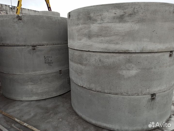 Кольца колодцев железобетонные фальцевые жб
