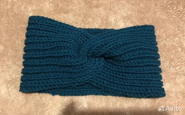 Повязка вязаная на голову