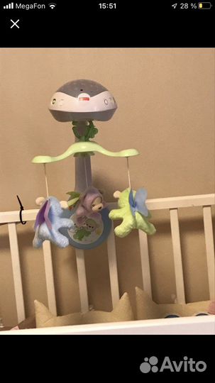 Мобиль на кроватку fisher price мечты о бабачках