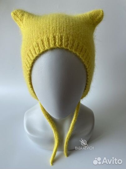 Детские шапочки для девочек коточепчик