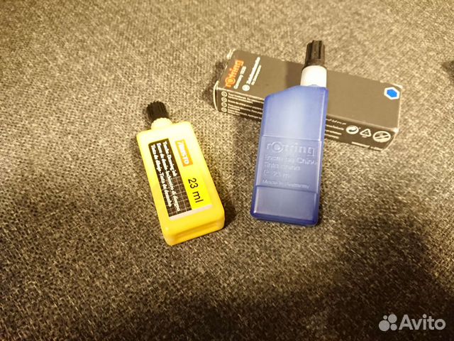 Тушь 23ml синяя, желтая