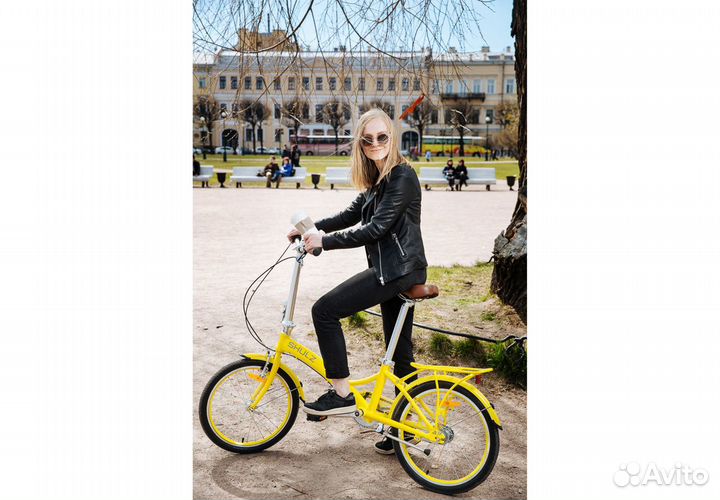 Cкладной велосипед Shulz GOA Coaster желтый