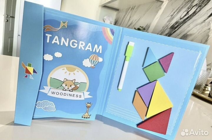 Деревянные пазлы пакетом