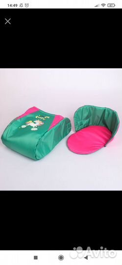 Матрас со съёмным чехлом для санок