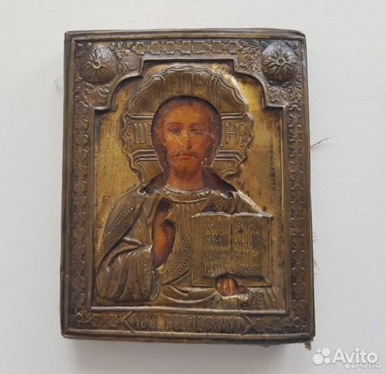 Старинная икона в окладе 