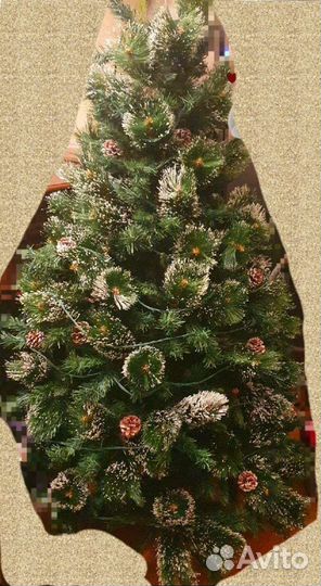 Ель искуственная заснеженная 1.8м б.у