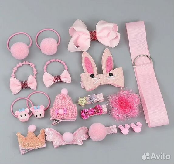 Набор резинок и заколок новый