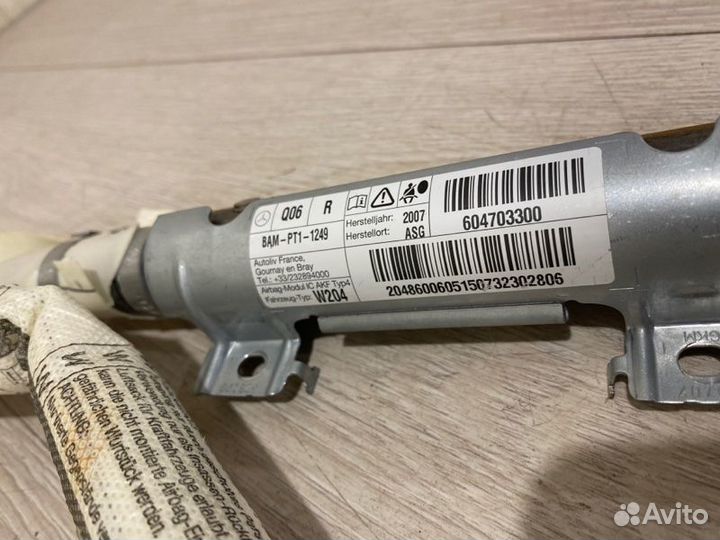 Подушка безопасности (шторка) правая Mercedes Benz