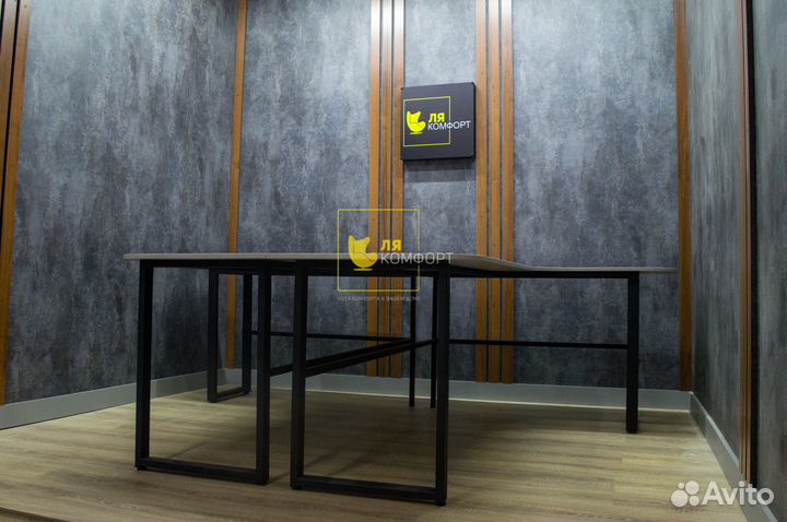 Угловой стол лофт