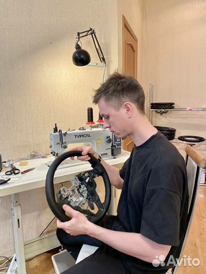 Руль Hyundai Santa Fe 3 перетянутый на обмен