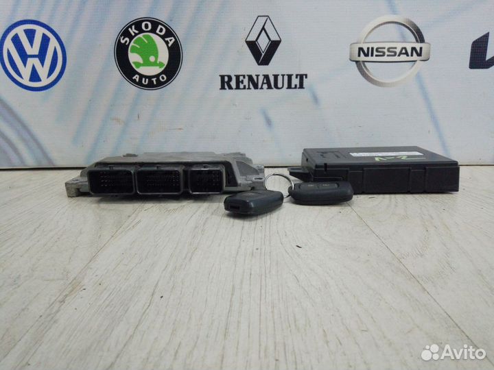 Эбу комплект Renault logan 2