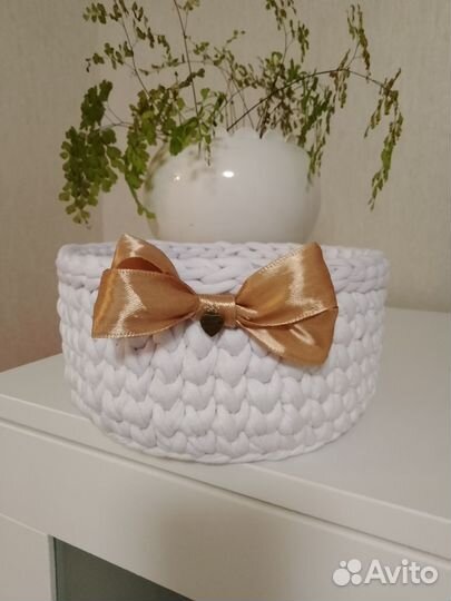 Корзинки вязаные