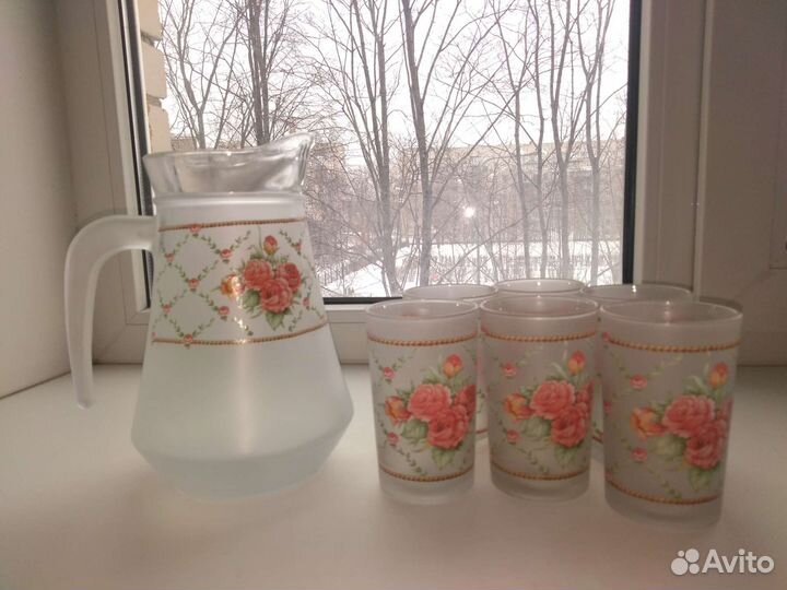 Набор графин со стаканами Индонезия