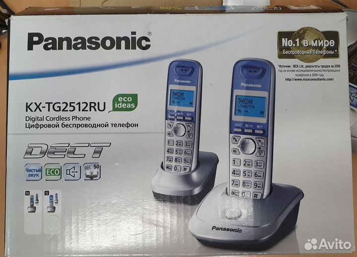 Телефон dect Panasonic KX-TG2512RU