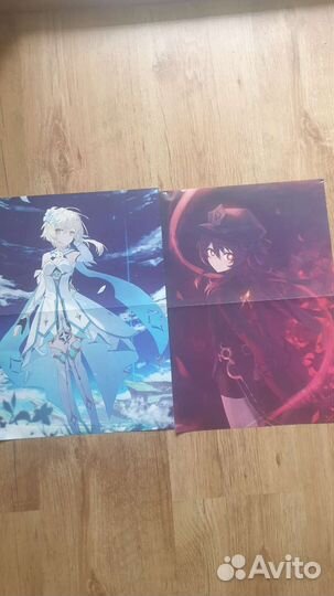 Плакаты постеры Геншин