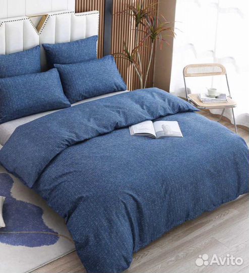 Белье постельное из плотного сатина на резинке