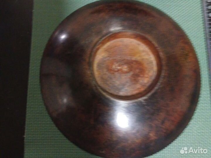 Медная тарелка ваза