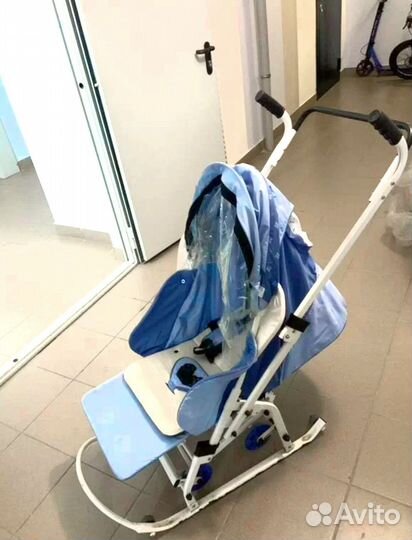 Санки коляска 2 в 1