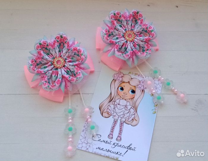 Очень красивые и нежные Бантики в розовом цвете