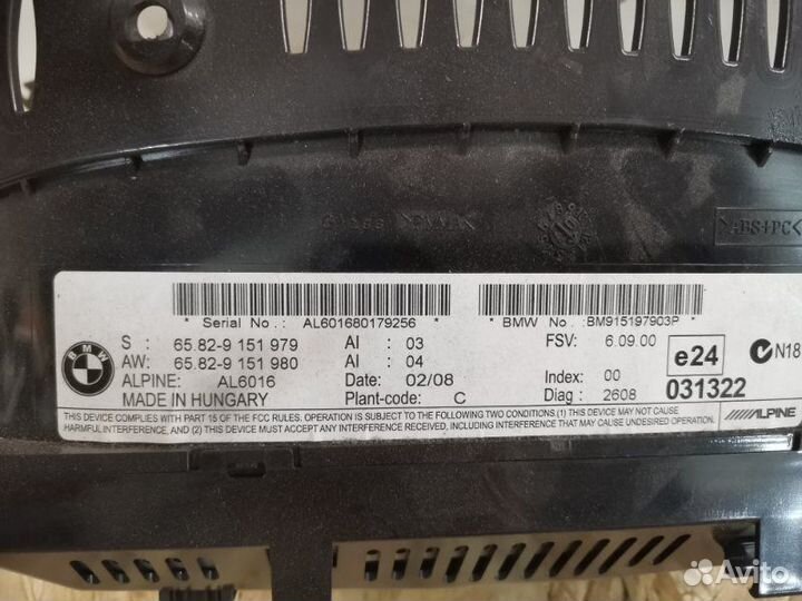 Монитор Bmw 3-Series E91 N52B25 2008