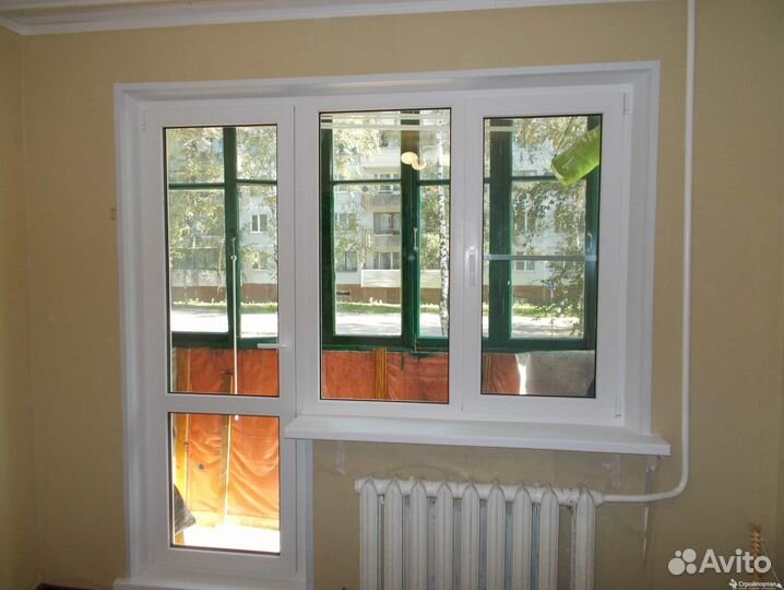 Балконный блок с обшивкой