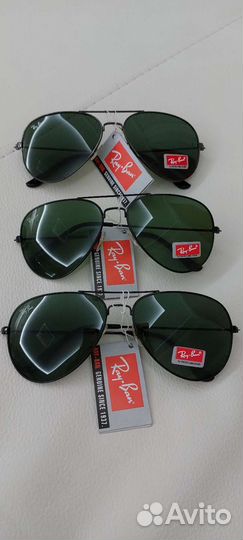 Солнцезащитные очки Ray-Ban aviator линзы стекло