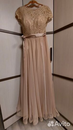 Вечернее длинное платье размер 52